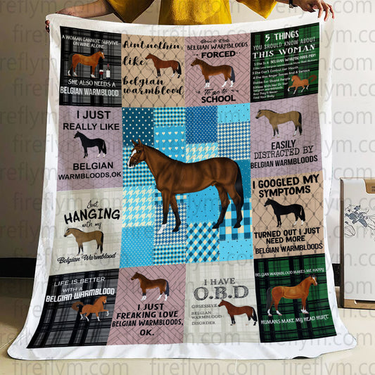 Personalized Peruvian Paso Born to Ride Peruviant Pasos Forced Blanket