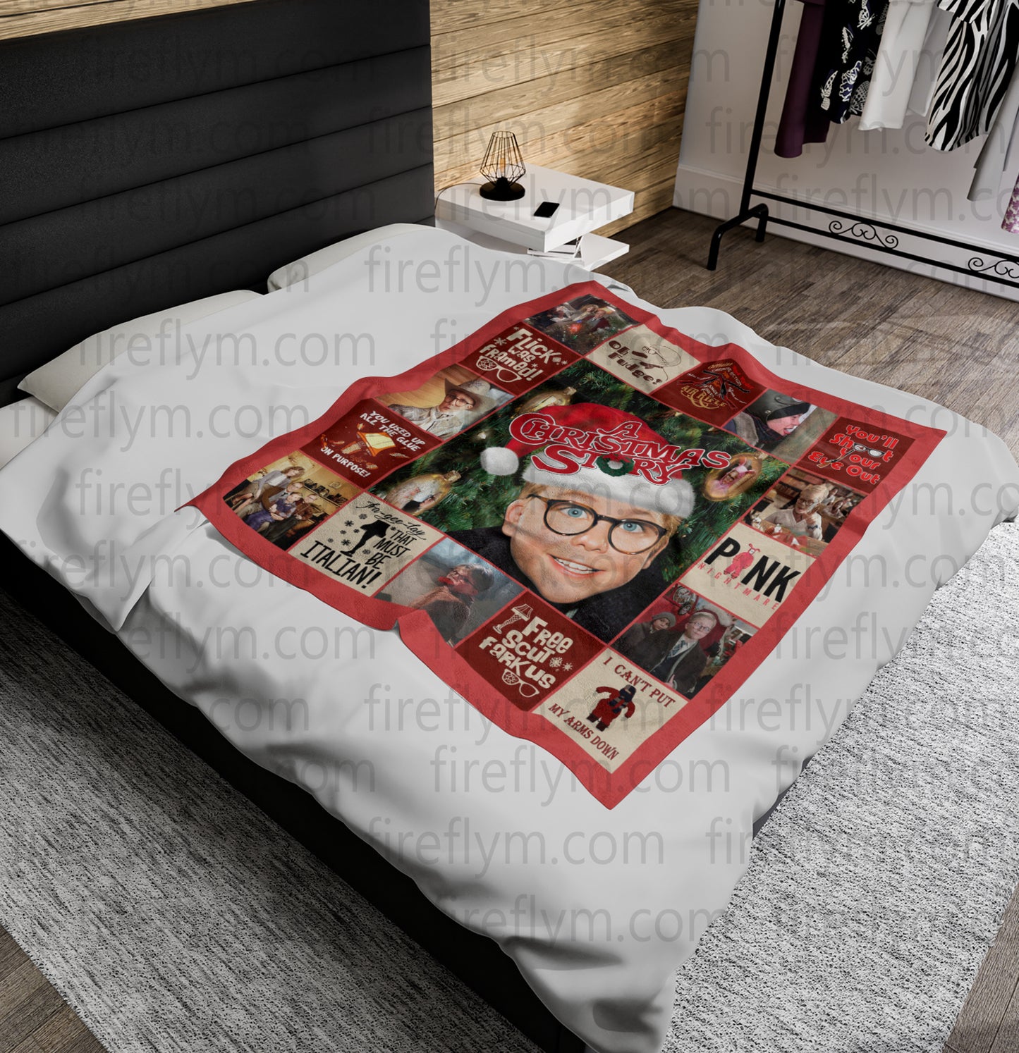 Personalized A Christmas Story Blanket, Christmas Movies Blanket, Christmas Vacation