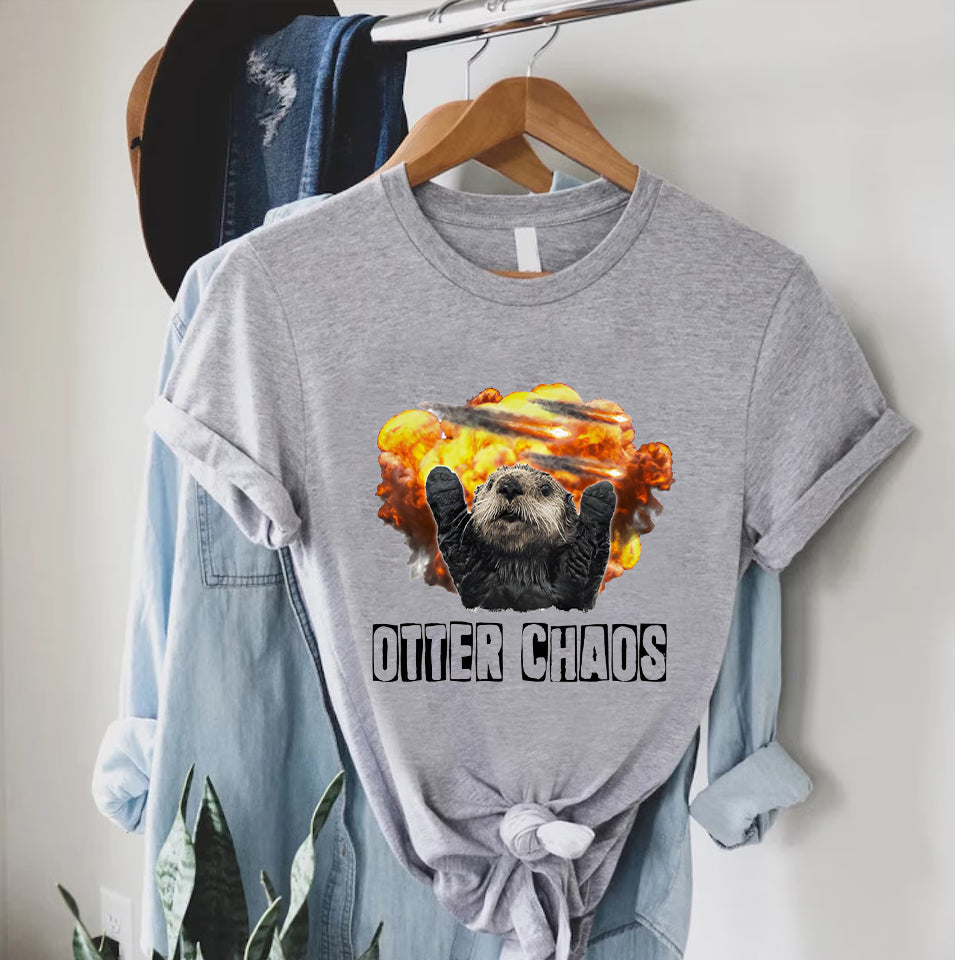 Otter Chaos Shirt, Otter Clothes, Cute Funny Sea Otter Shirt