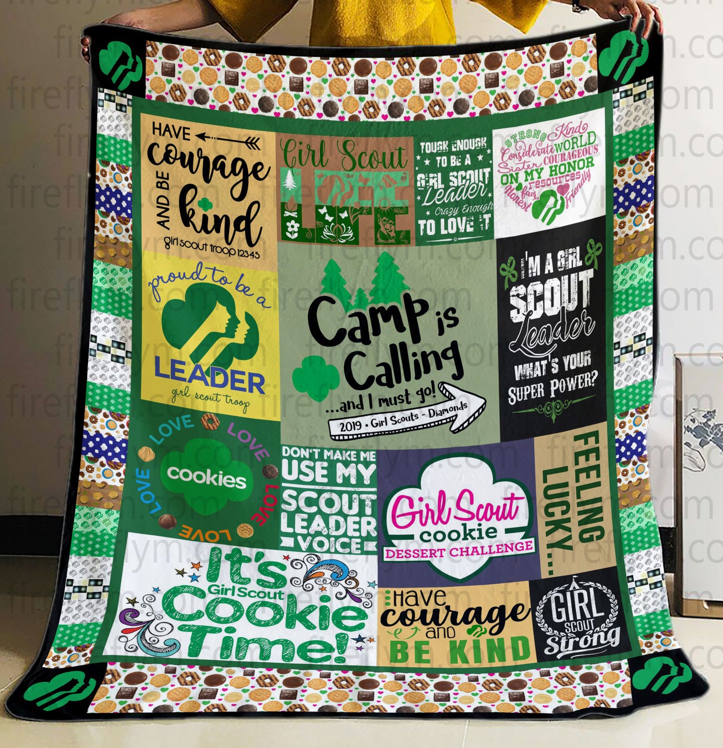 Personalized A Girl Scout Strong Blanket