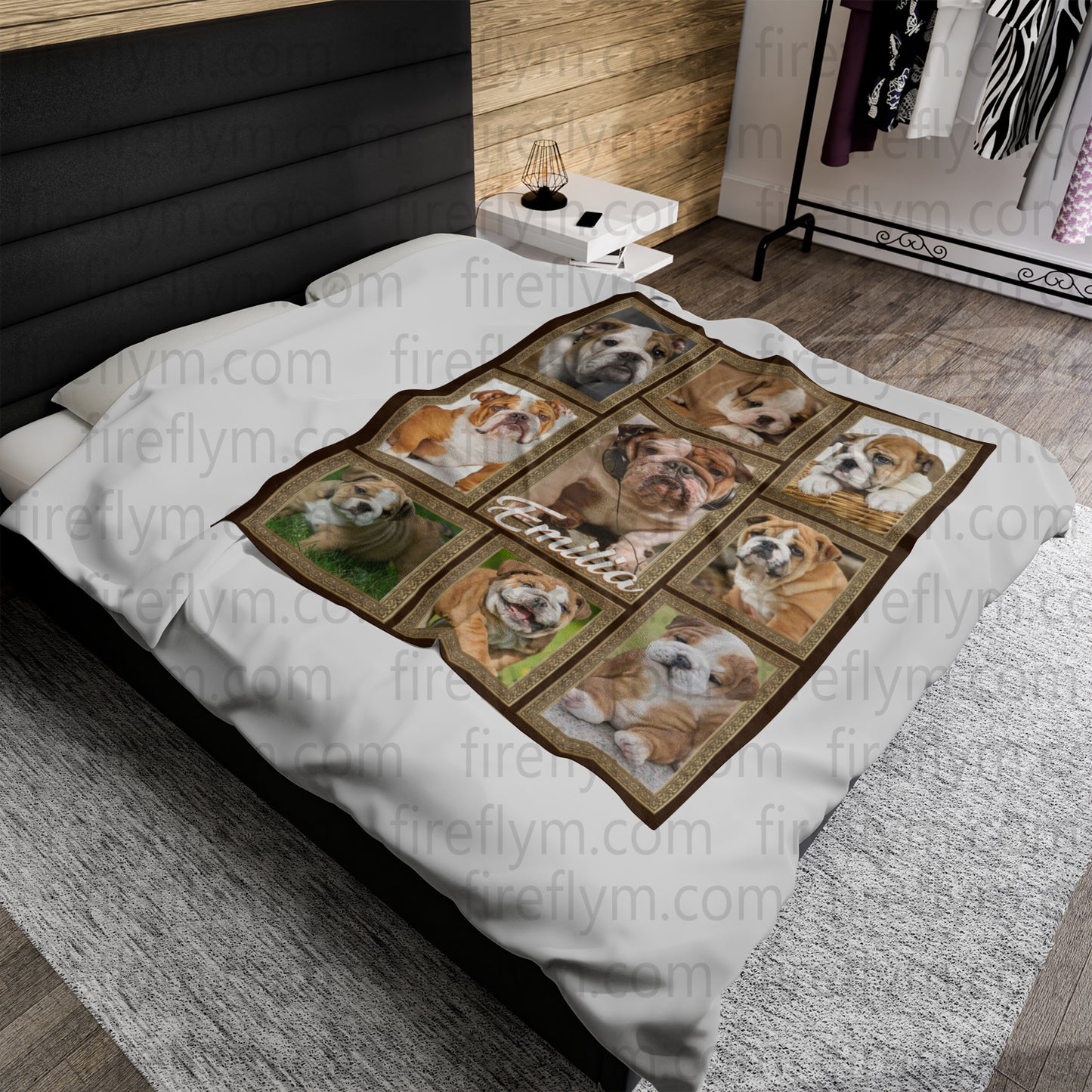 Personalized 3D Funny Dog Lover Gift Fleece Blanket