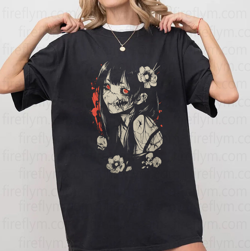 Creepy Anime Manga Kawaii Japanese Goth Tee