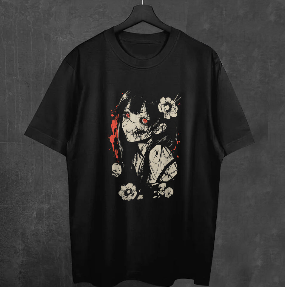 Creepy Anime Manga Kawaii Japanese Goth Tee