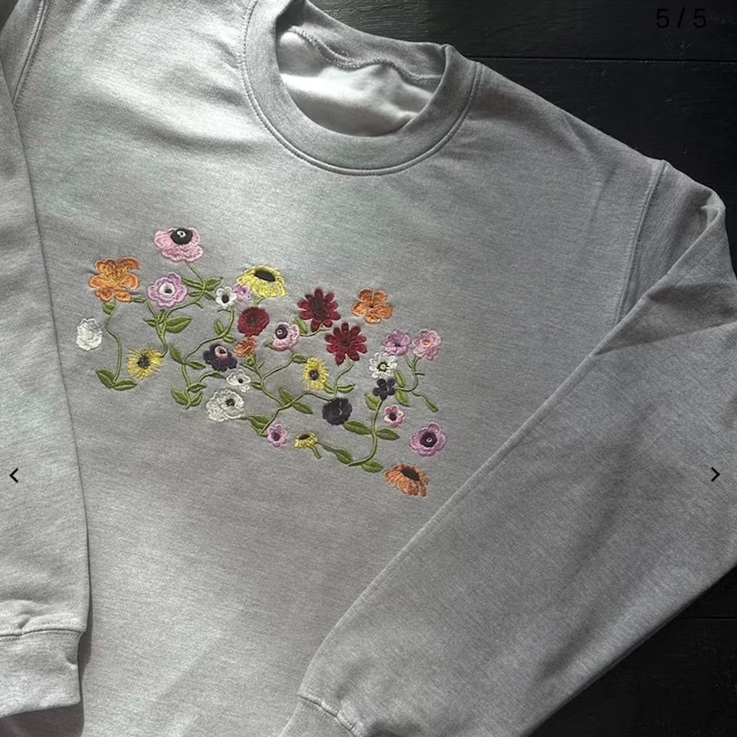 Coquette Flowers Sweatshirt Flower Crewneck Sweatshirt Sweater