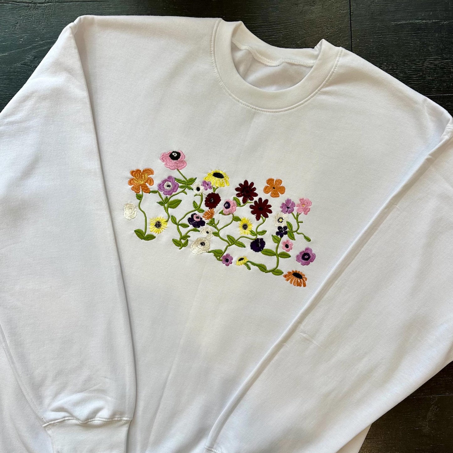 Coquette Flowers Sweatshirt Flower Crewneck Sweatshirt Sweater