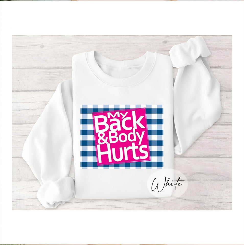 Back and Body Hurts Shirt, Funny Gym Shirt, Funny Pun Shirt, Gym Rat Shirt, Cute Gym Pump Cover, Bath and Body Works Shirt, Gym Gift