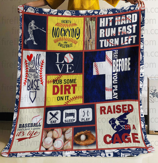 Personalized Baseball Rub Some Dirt On It Quilt Blanket Great Customized Gifts For Birthday Christmas Thanksgiving Perfect Gifts For Baseball Lover