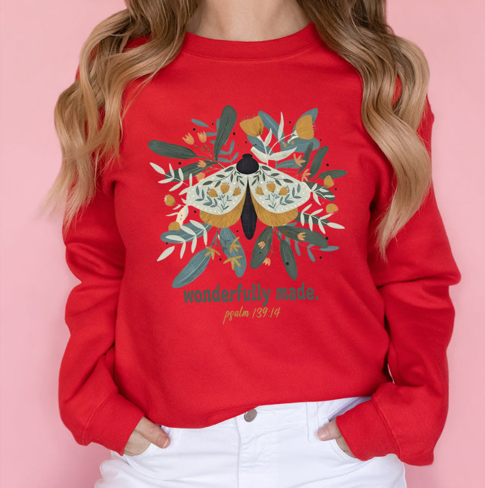 Christian Butterfly Shirt Religious Women's Shirt Jesus Shirt Faith T-shirt Bible Verse Sweatshirt Vintage Butterfly Tee Christian Gifts