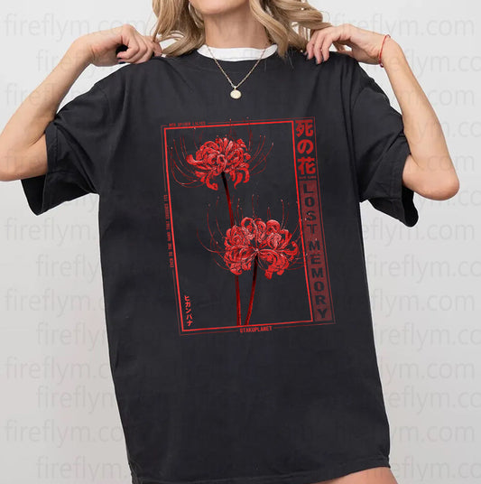 Spider Lily Japanese Aesthetic Flower Tee