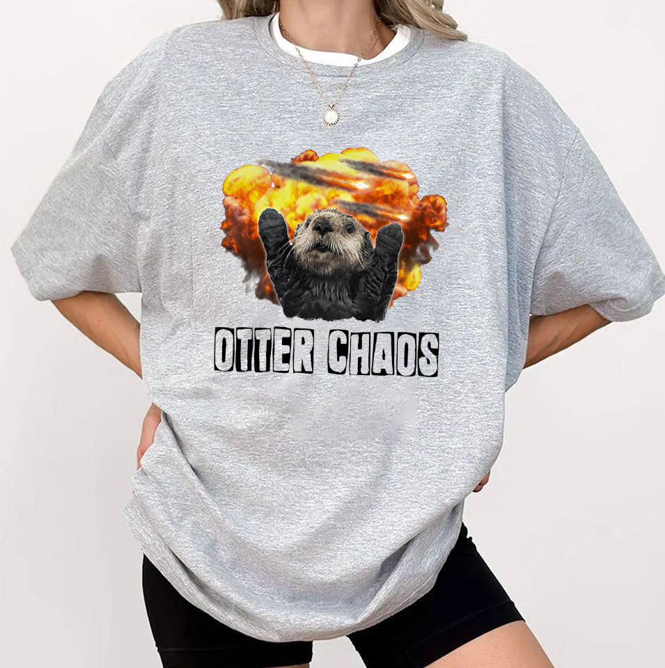 Otter Chaos Shirt, Otter Clothes, Cute Funny Sea Otter Shirt