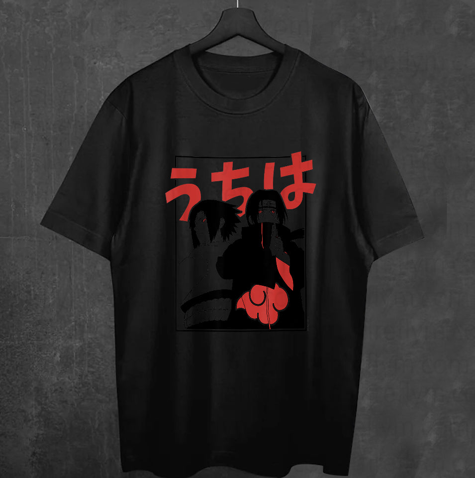 Itachi & Sasuke Frame Design Naruto T-Shirt