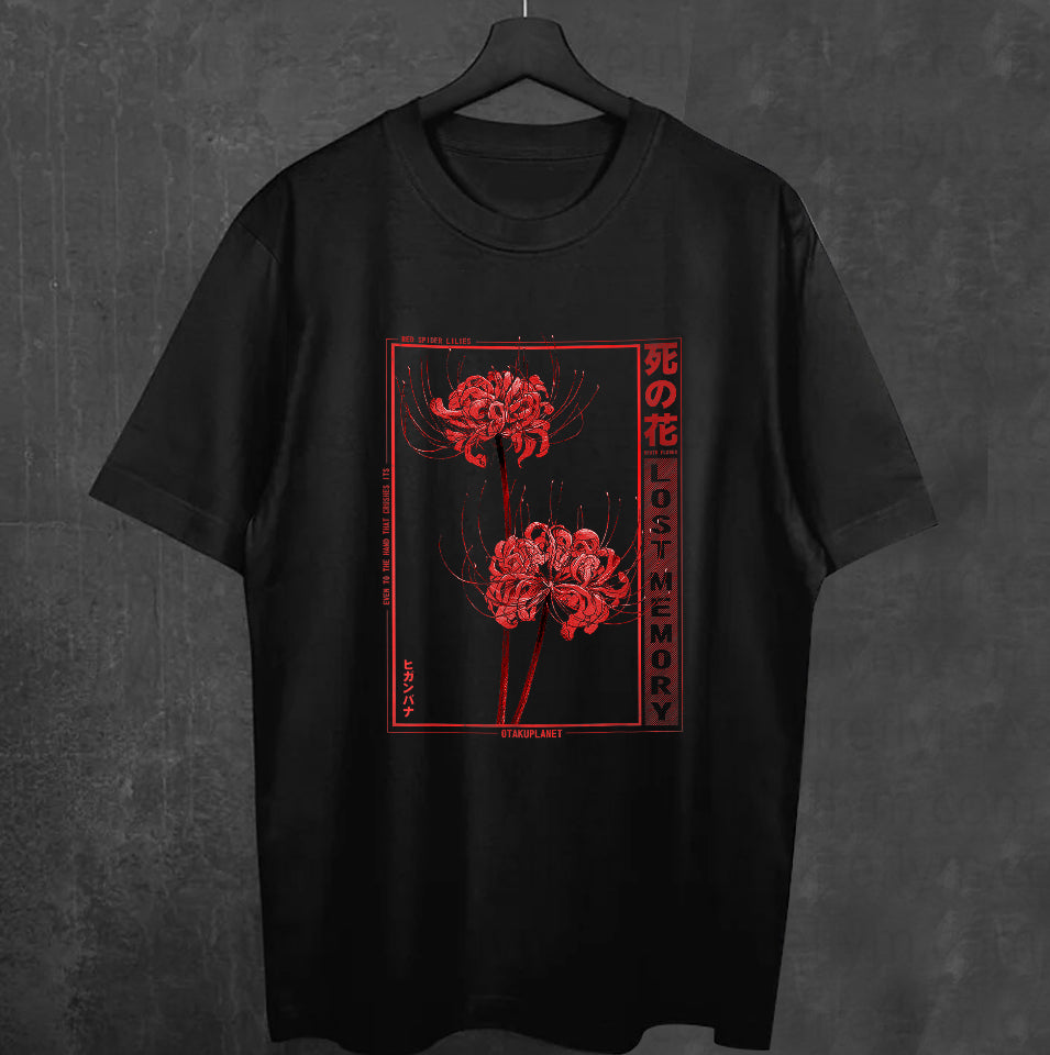 Spider Lily Japanese Aesthetic Flower Tee