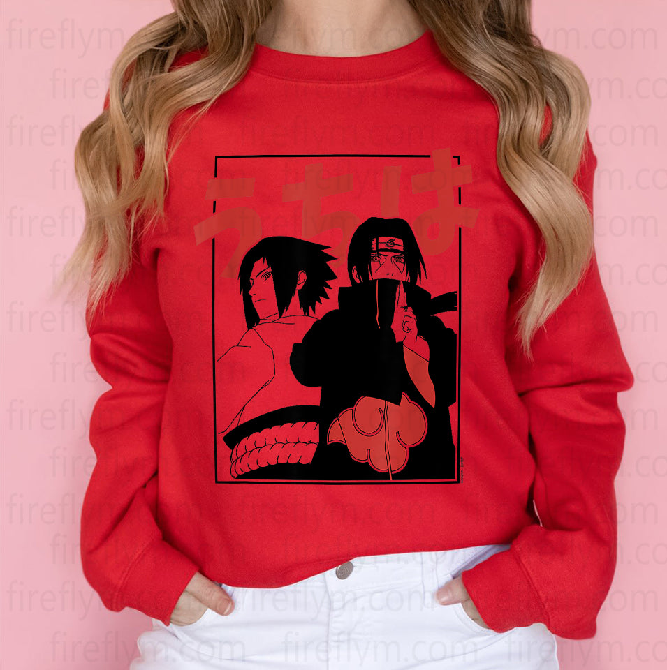 Itachi & Sasuke Frame Design Naruto T-Shirt