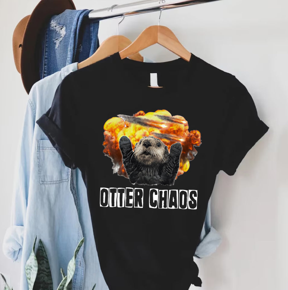 Otter Chaos Shirt, Otter Clothes, Cute Funny Sea Otter Shirt