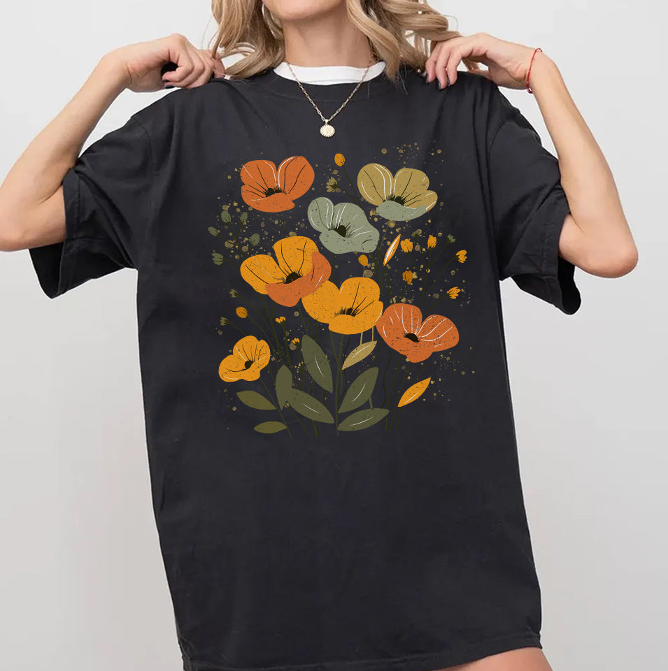 Floral Shirt, Flower T-shirt, Wild Flower Shirt, Wildflower T-shirt