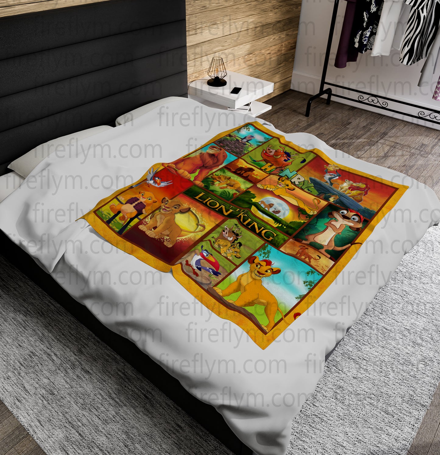 Personalized Disney The Lion King Fleece  The Lion King Blanket  Disney The Lion King Birthday Gifts