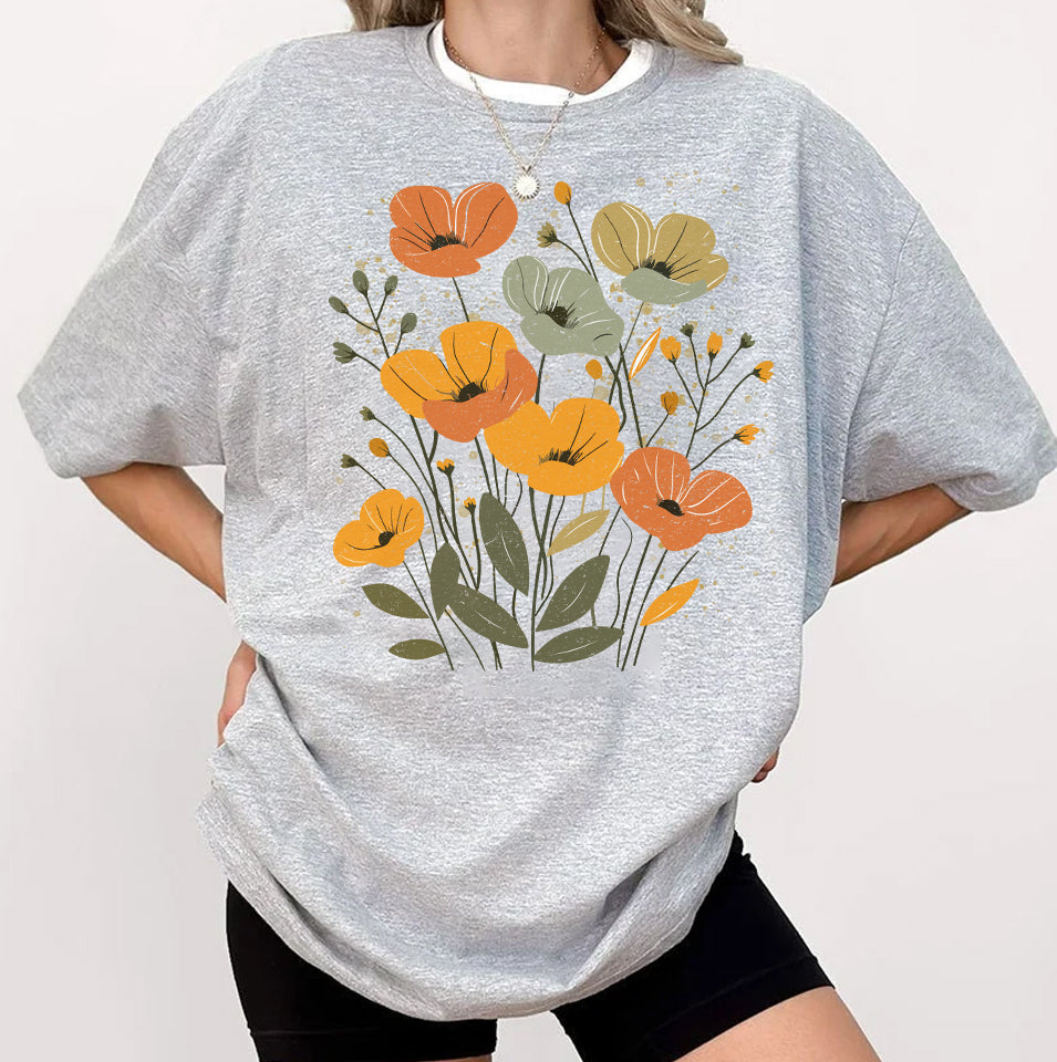 Floral Shirt, Flower T-shirt, Wild Flower Shirt, Wildflower T-shirt