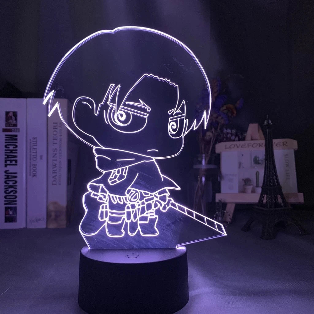 Attack on Titan 3D LED Nightlight - Eren Yeager & Mikasa Acrylic Stand