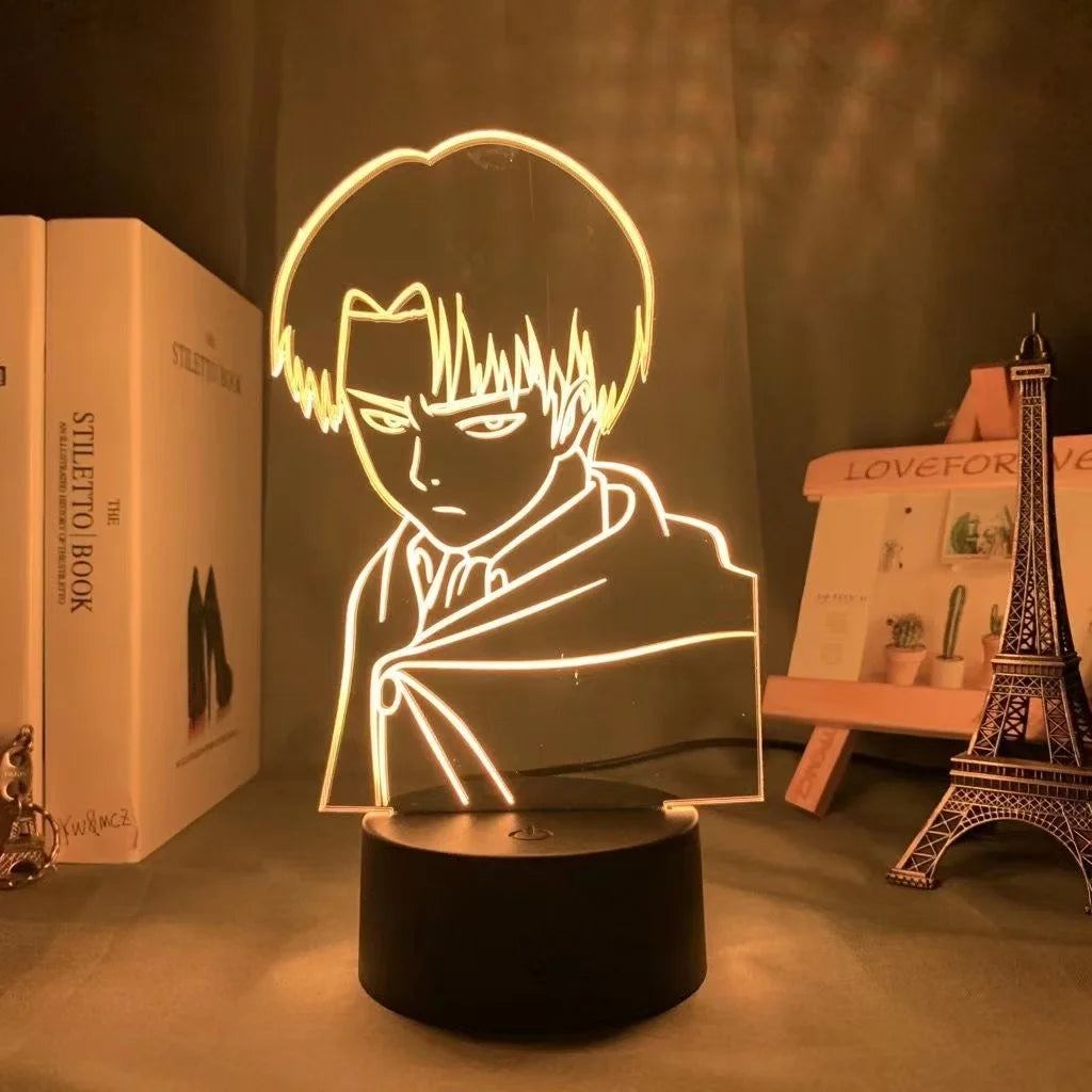 Attack on Titan 3D LED Nightlight - Eren Yeager & Mikasa Acrylic Stand