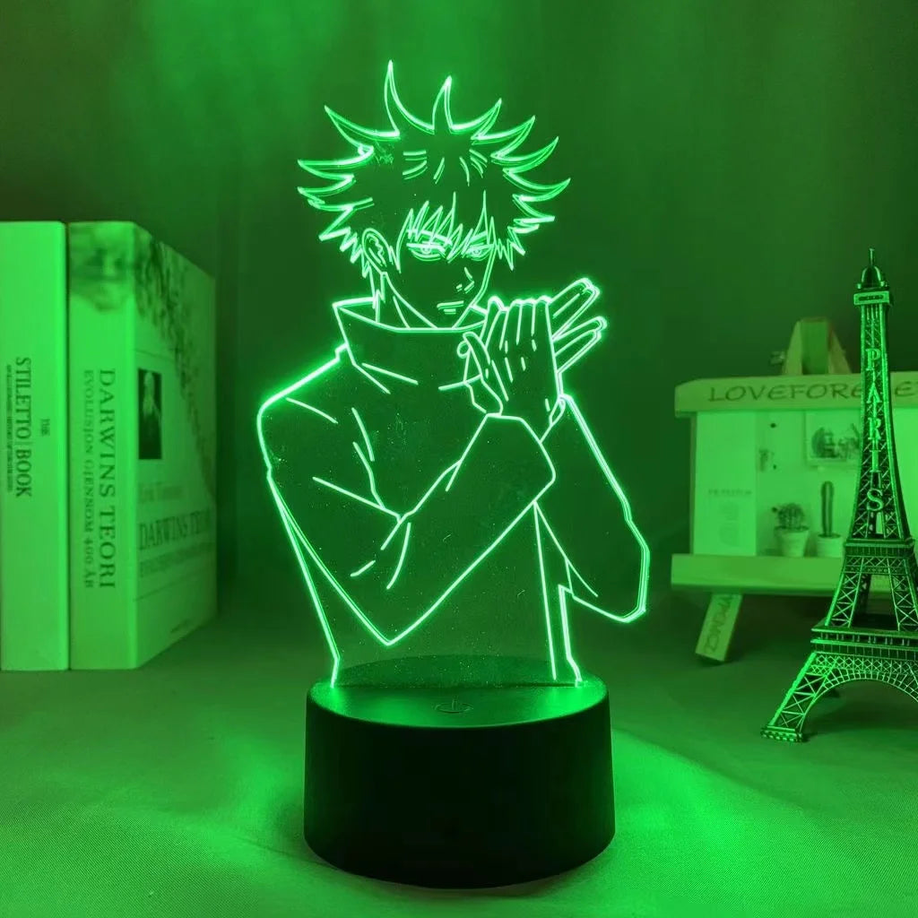 Jujutsu Kaisen LED Acrylic Stand - Gojo, Sukuna, Megumi Room3D LED Night Light