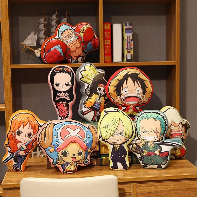 One Piece Kawaii Pillow Dolls – Luffy, Zoro, Sanji, Chopper, Usopp &amp; More