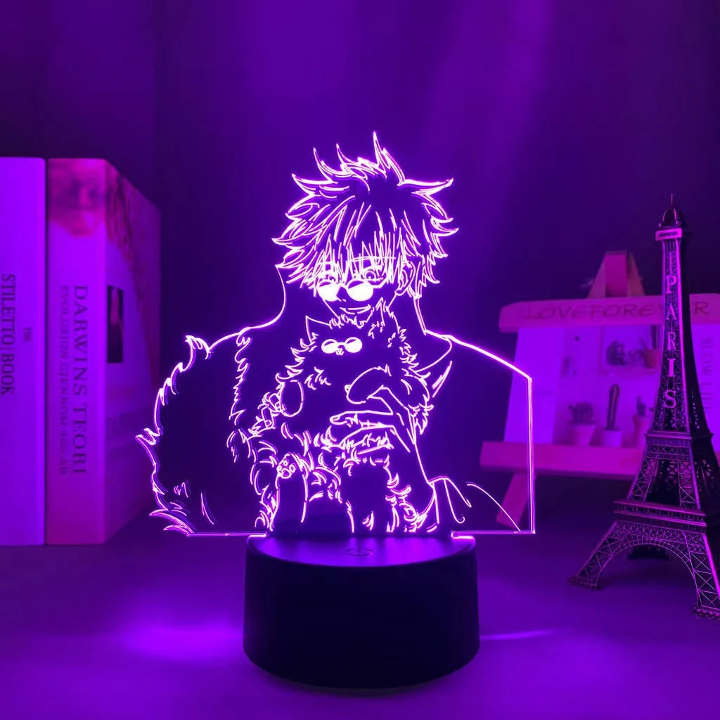Jujutsu Kaisen LED Acrylic Stand - Gojo, Sukuna, Megumi Room3D LED Night Light