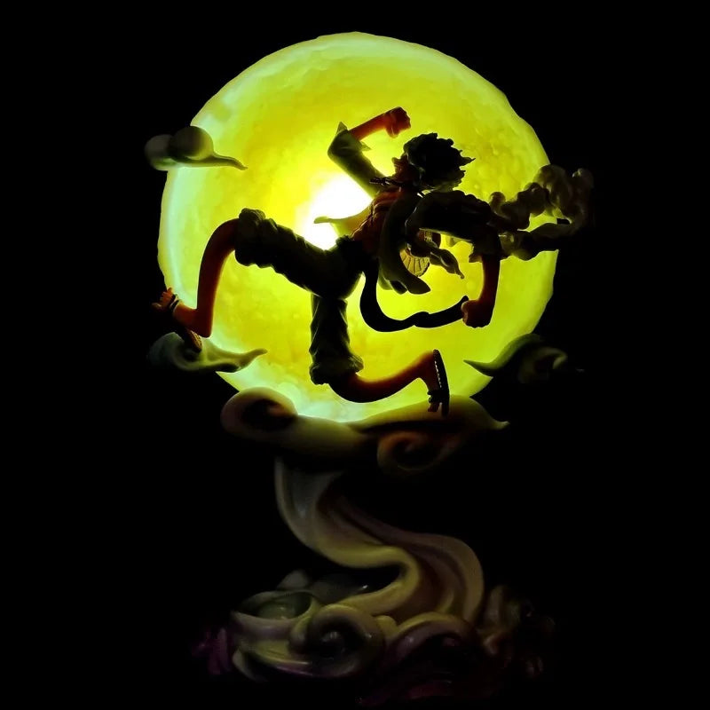 Night Lamp One Piece Anime Figure Moon Model Collection Toys.