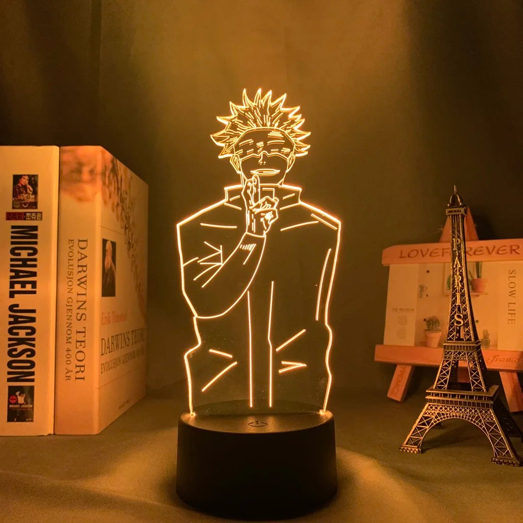 Anime LED Nightlight - Jujutsu Kaisen Characters for Kids Room Decor