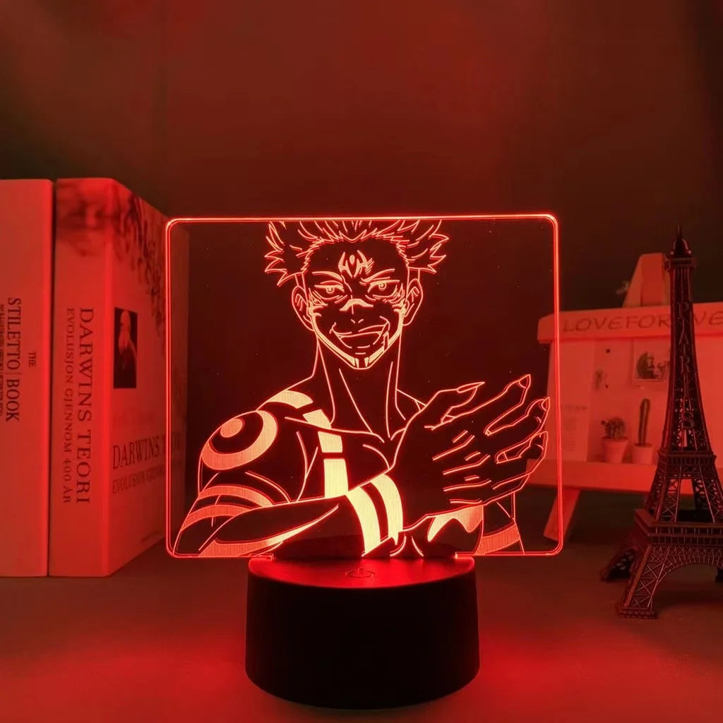 Anime LED Nightlight - Jujutsu Kaisen Characters for Kids Room Decor