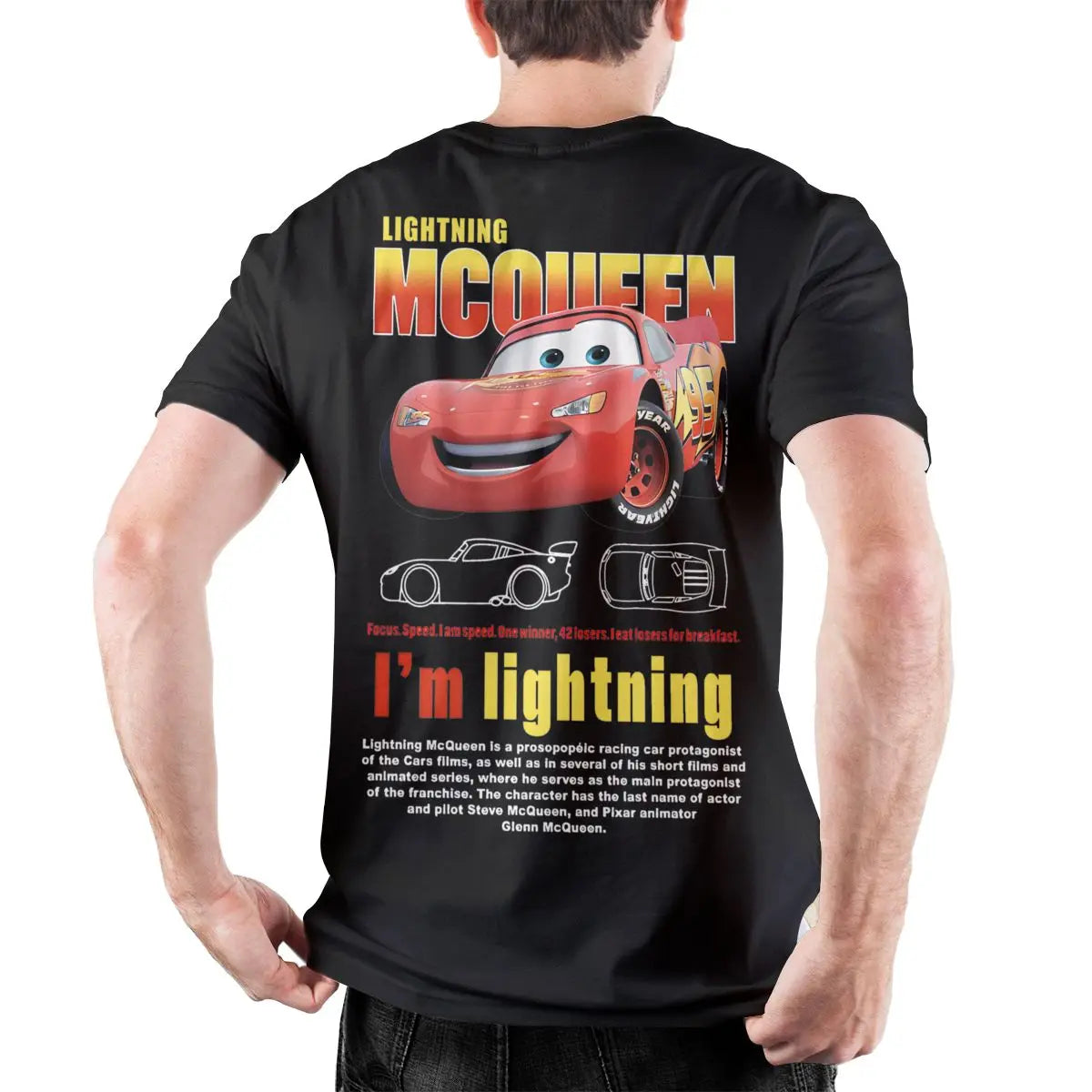 Lightning Mcqueen and Sally Couples T-shirt Merch Outfit for Men Women Sally and Mcqueen T Shirts for Couple Gift Tee Back Print