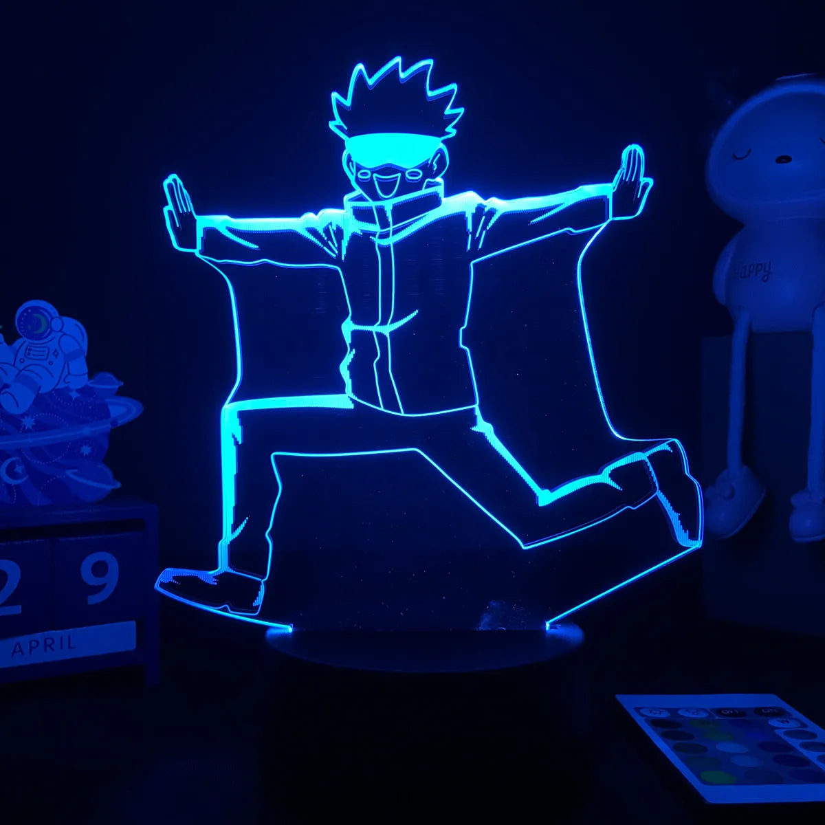 Jujutsu Kaisen LED Acrylic Stand - Gojo, Sukuna, Megumi Room3D LED Night Light