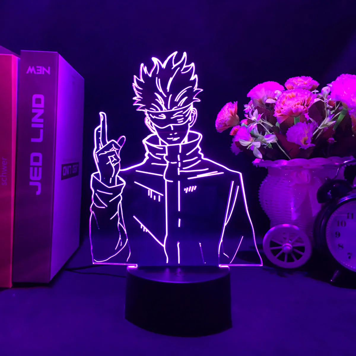 Jujutsu Kaisen LED Acrylic Stand - Gojo, Sukuna, Megumi Room3D LED Night Light