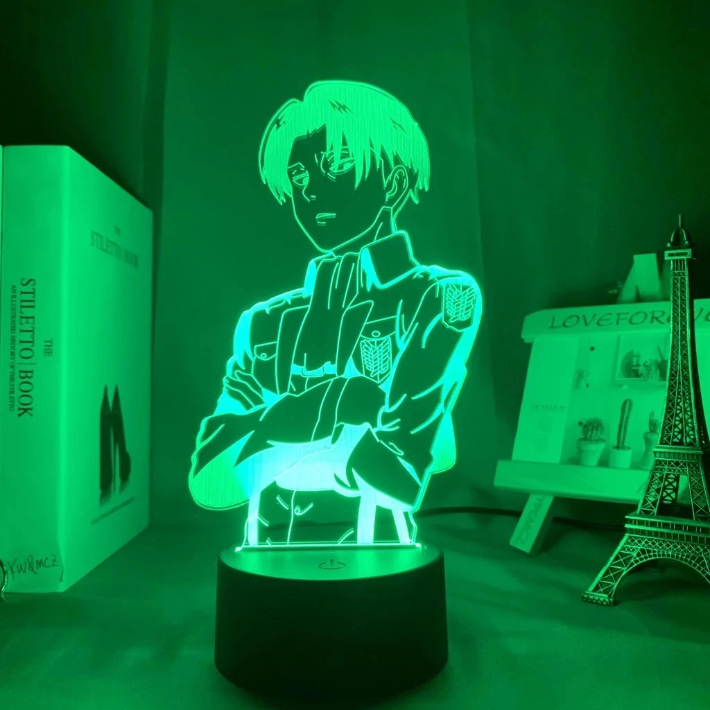 Attack on Titan 3D LED Nightlight - Eren Yeager & Mikasa Acrylic Stand