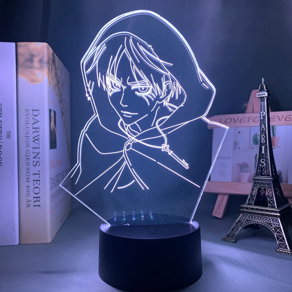 Attack on Titan 3D LED Nightlight - Eren Yeager & Mikasa Acrylic Stand