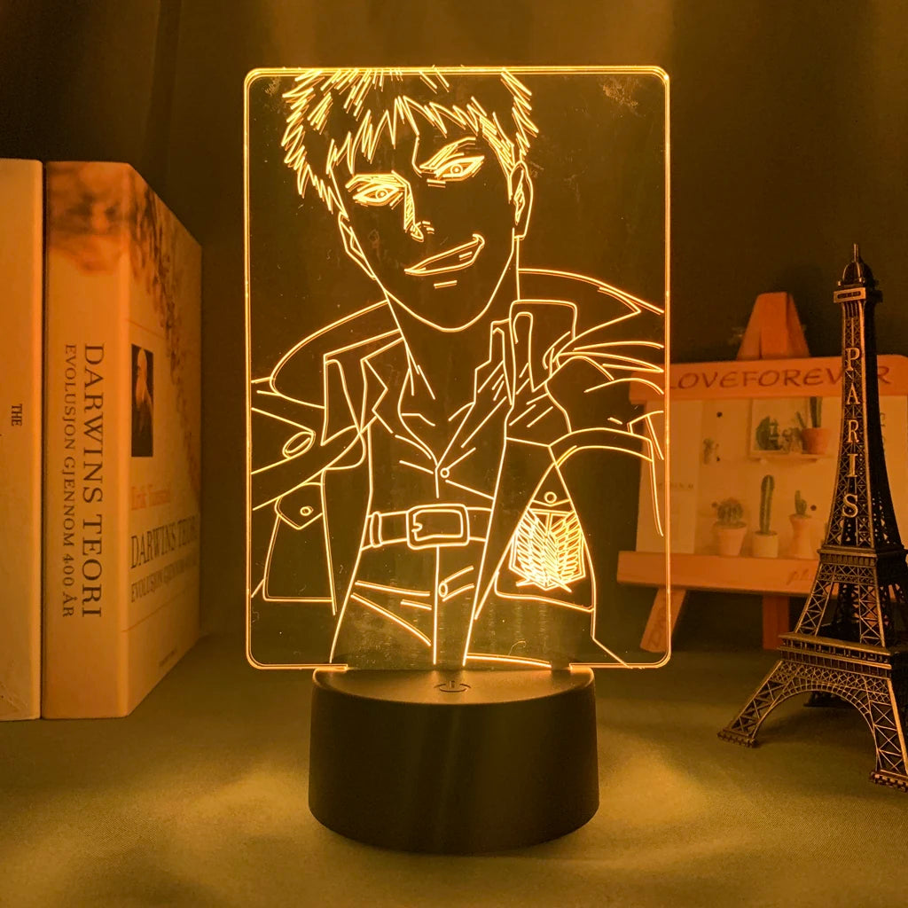 Attack on Titan 3D LED Nightlight - Eren Yeager & Mikasa Acrylic Stand