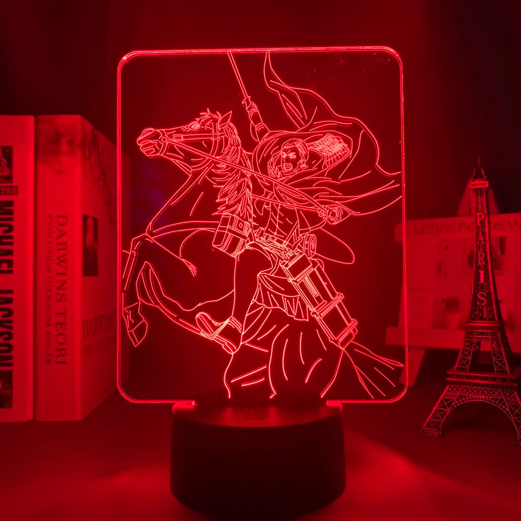 Attack on Titan 3D LED Nightlight - Eren Yeager & Mikasa Acrylic Stand