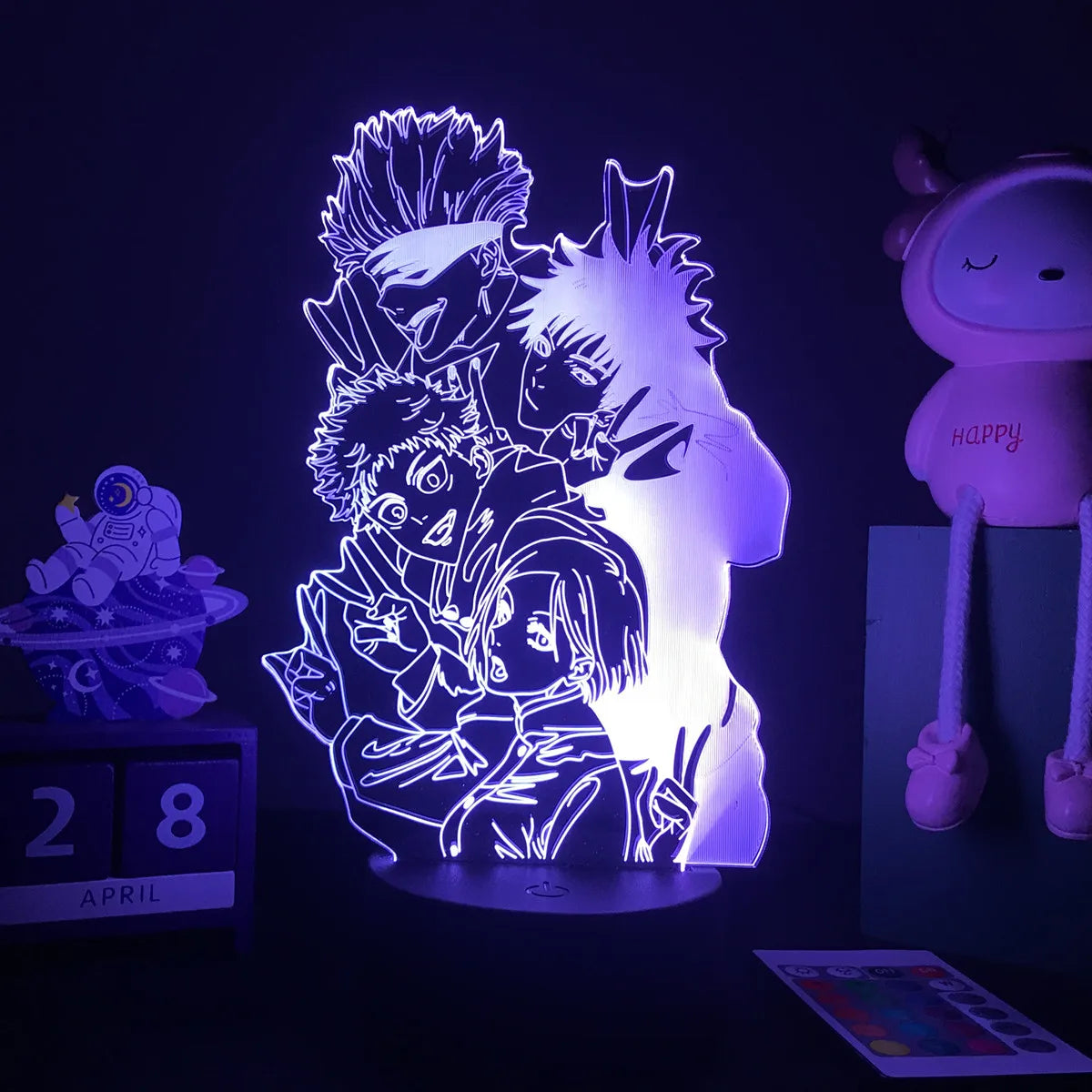 Anime LED Nightlight - Jujutsu Kaisen Characters for Kids Room Decor