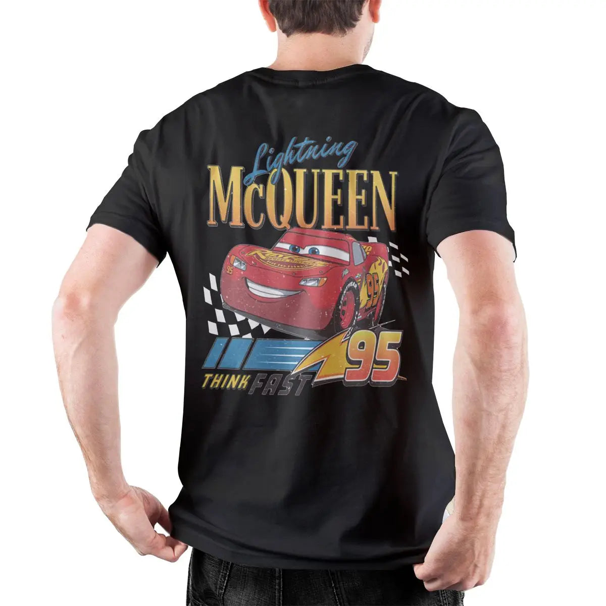 Lightning Mcqueen and Sally Couples T-shirt Merch Outfit for Men Women Sally and Mcqueen T Shirts for Couple Gift Tee Back Print