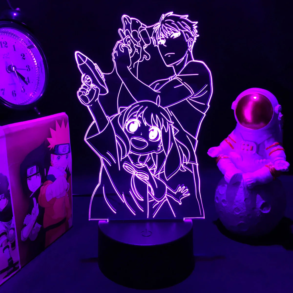 Anime LED Nightlight - Spy X Family Anya Forger Acrylic Stand for Kids