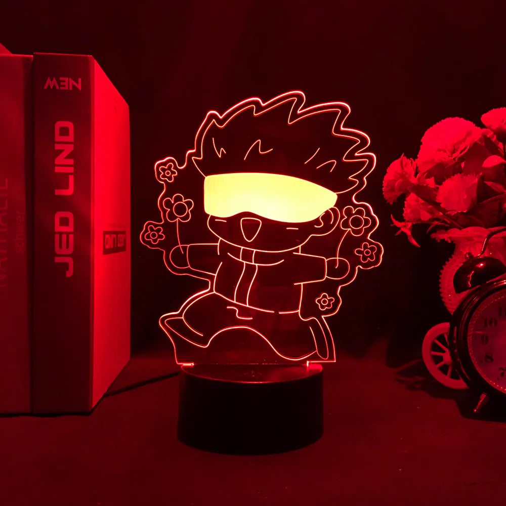 Jujutsu Kaisen LED Acrylic Stand - Gojo, Sukuna, Megumi Room3D LED Night Light