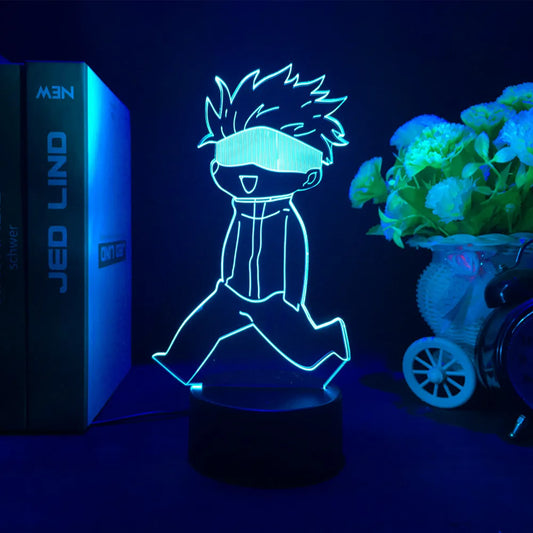 Jujutsu Kaisen LED Acrylic Stand - Gojo, Sukuna, Megumi Room3D LED Night Light