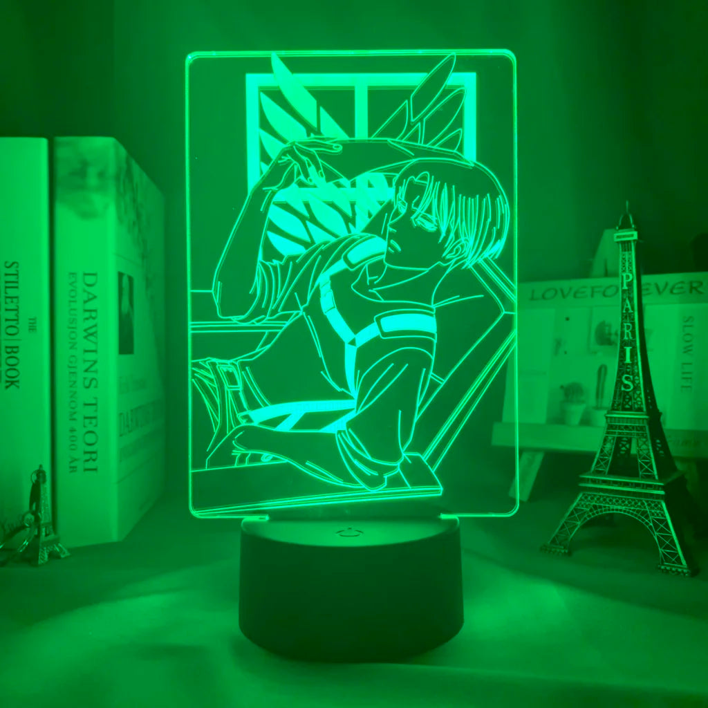 Attack on Titan 3D LED Nightlight - Eren Yeager & Mikasa Acrylic Stand