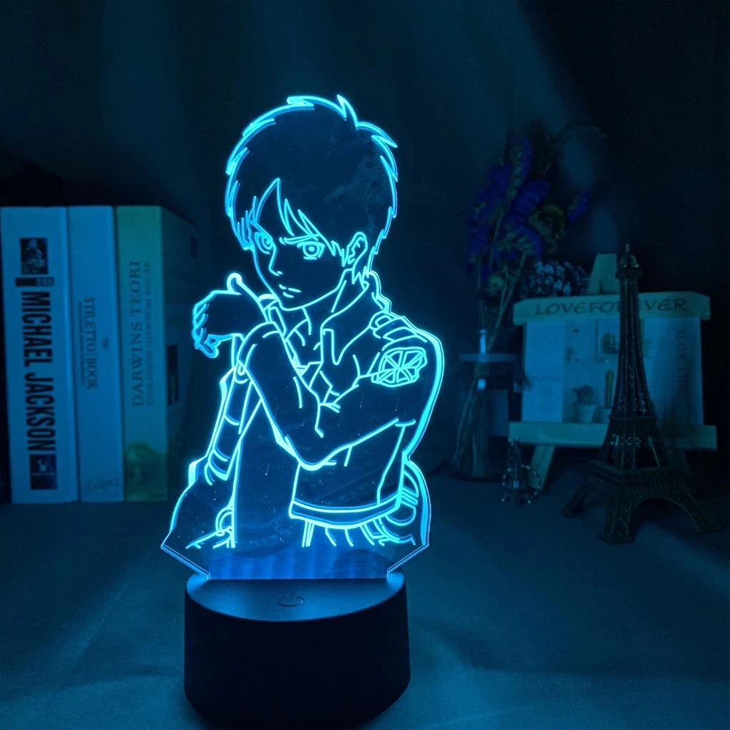 Attack on Titan 3D LED Nightlight - Eren Yeager & Mikasa Acrylic Stand