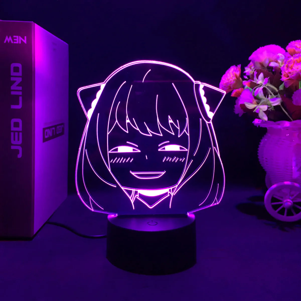 Anime LED Nightlight - Spy X Family Anya Forger Acrylic Stand for Kids