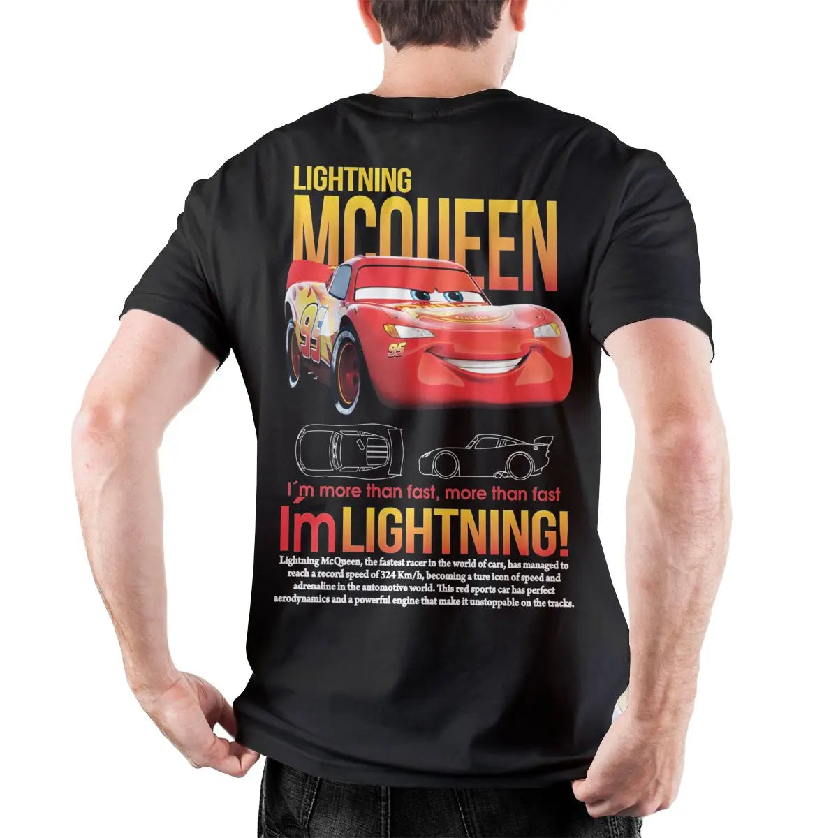 Lightning Mcqueen and Sally Couples T-shirt Merch Outfit for Men Women Sally and Mcqueen T Shirts for Couple Gift Tee Back Print