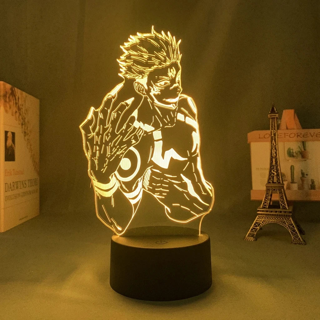 Jujutsu Kaisen LED Acrylic Stand - Gojo, Sukuna, Megumi Room3D LED Night Light