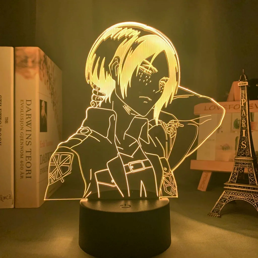 Attack on Titan 3D LED Nightlight - Eren Yeager & Mikasa Acrylic Stand