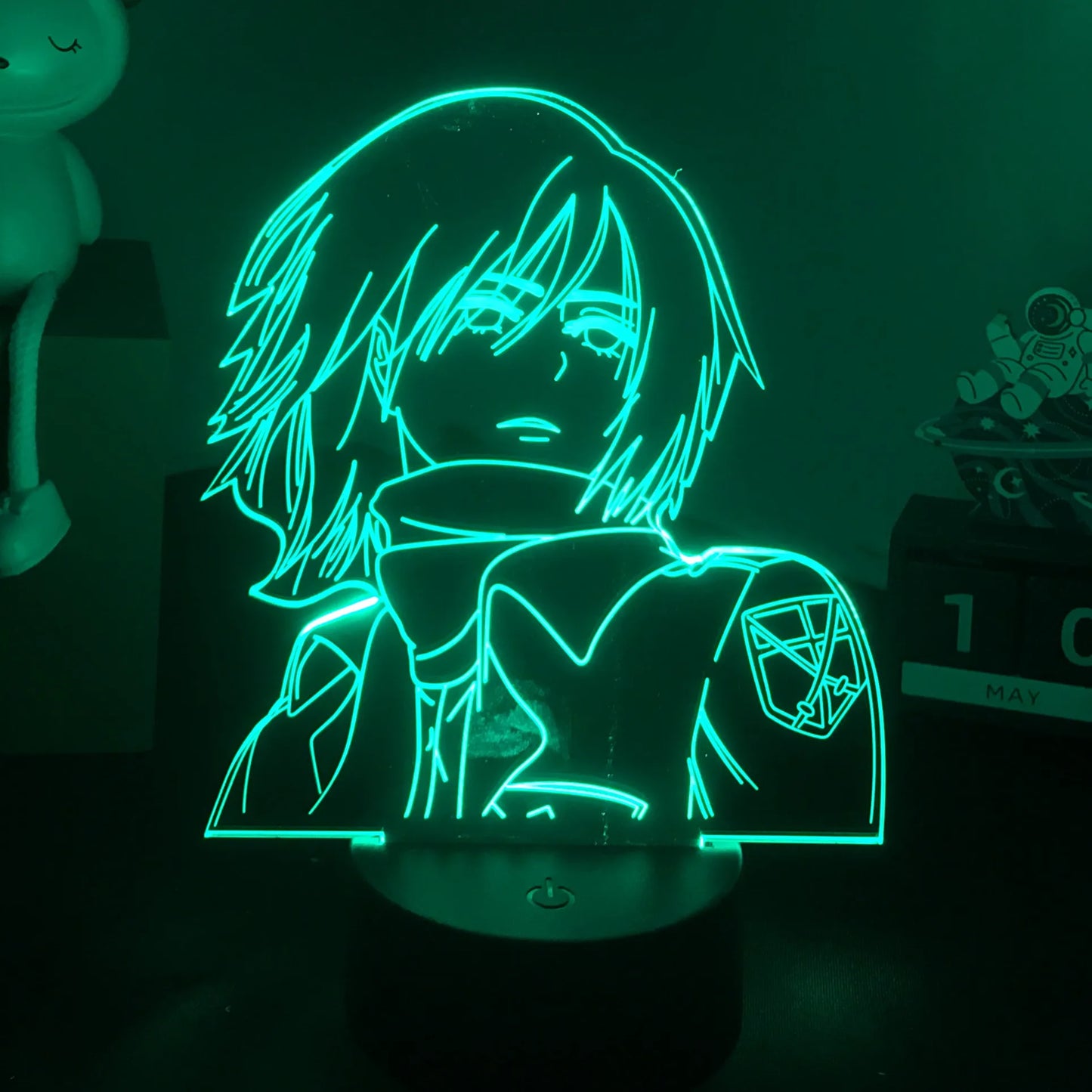 Attack on Titan 3D LED Nightlight - Eren Yeager & Mikasa Acrylic Stand