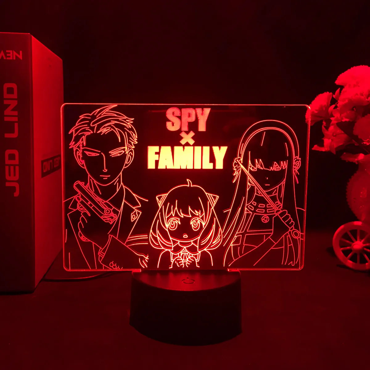 Anime LED Nightlight - Spy X Family Anya Forger Acrylic Stand for Kids