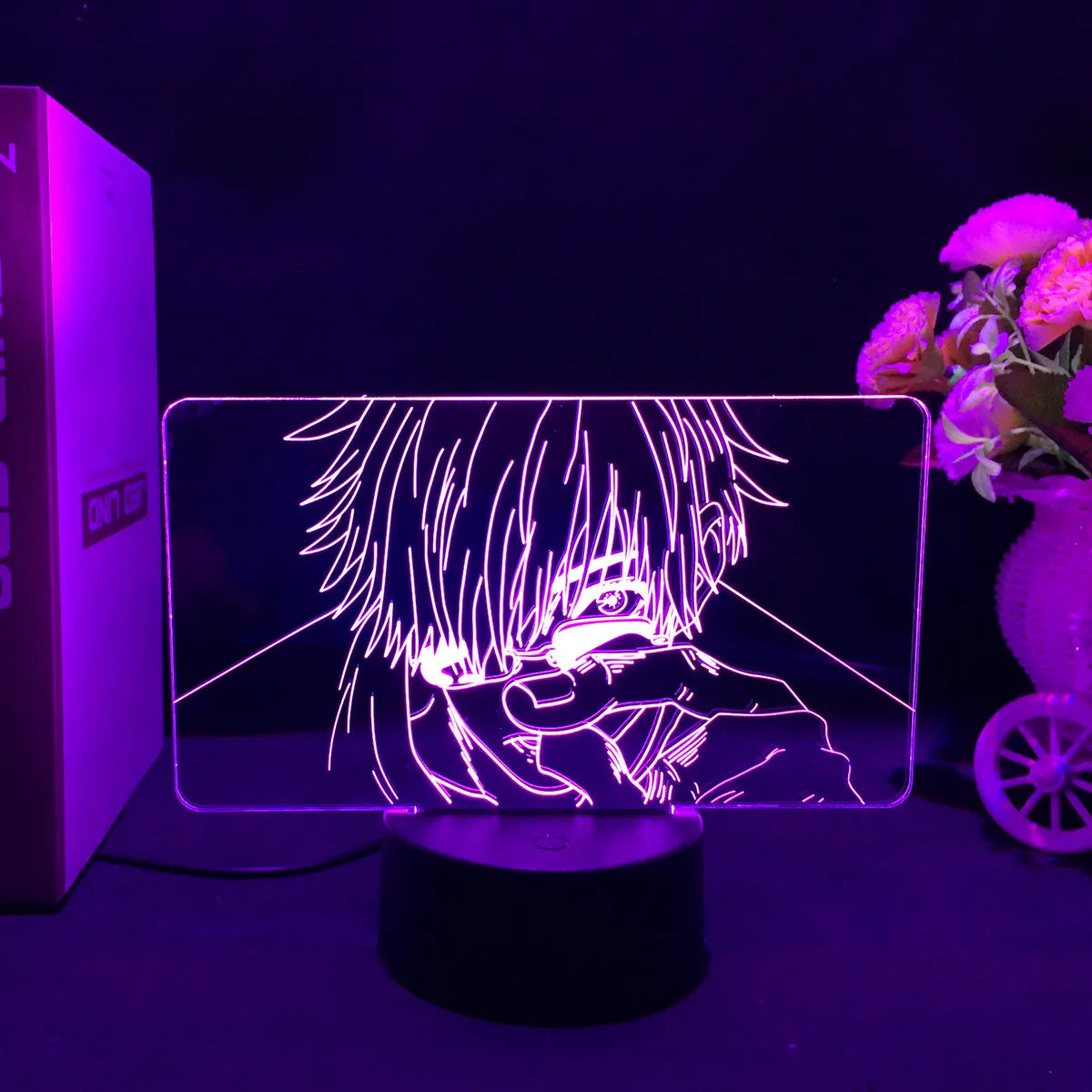 Jujutsu Kaisen LED Acrylic Stand - Gojo, Sukuna, Megumi Room3D LED Night Light